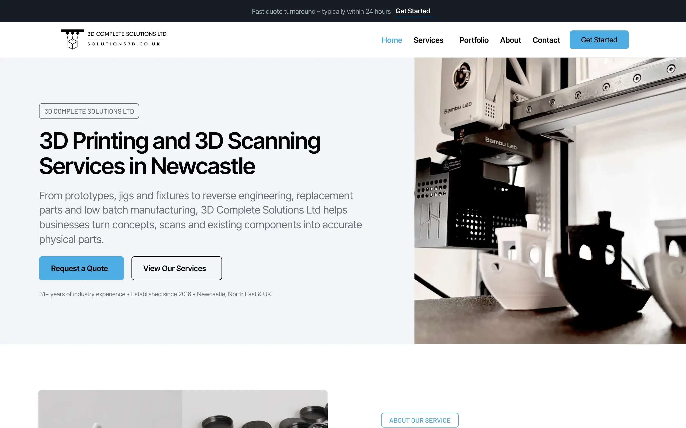 3D Complete Solutions website