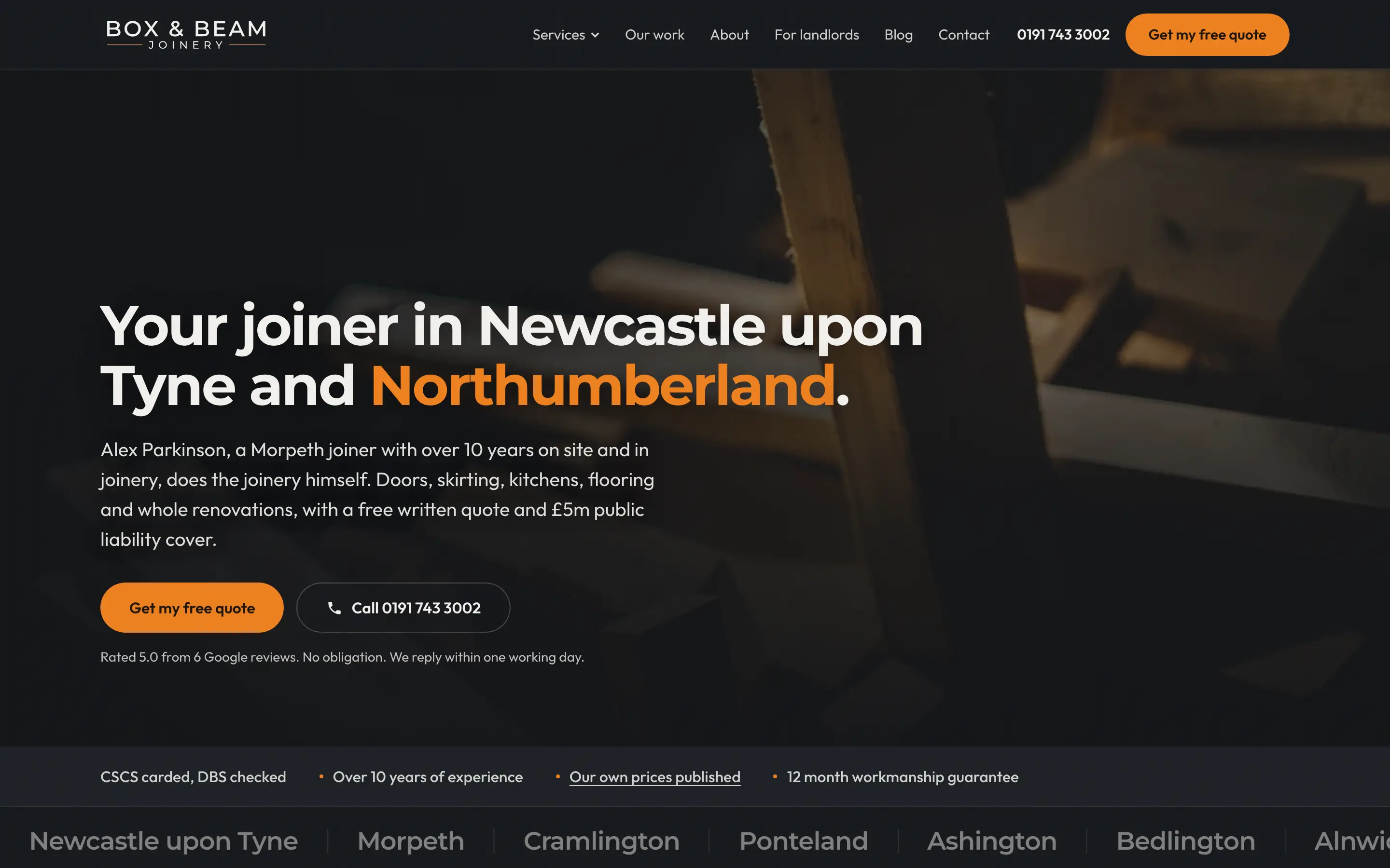 Box and Beam Joinery website