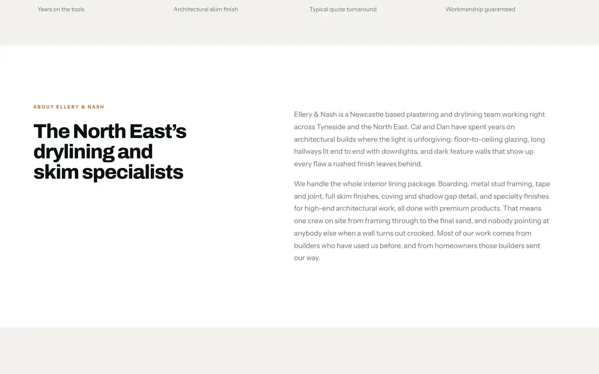 Ellery & Nash, first detail