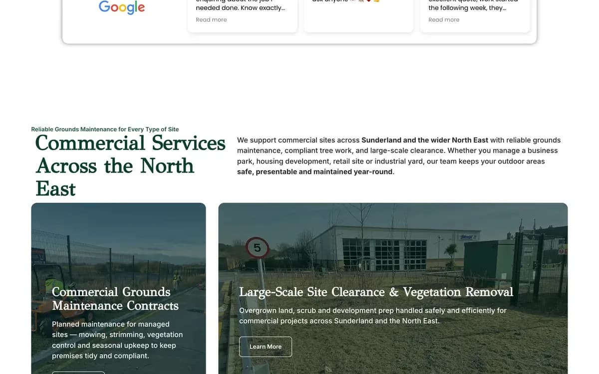 DB Tree and Garden Services, first detail