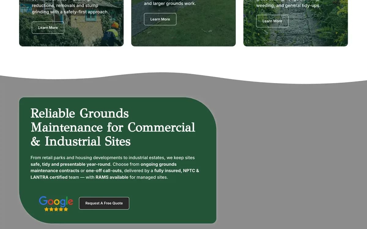 DB Tree and Garden Services, second detail