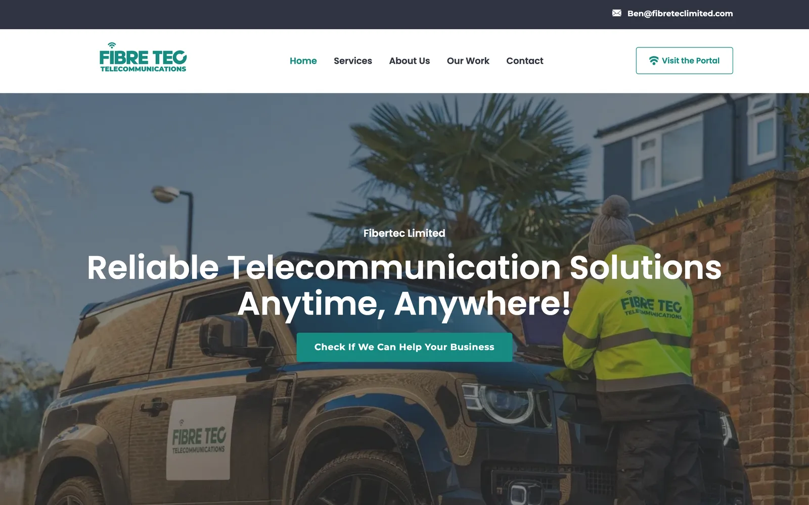 Fibretec Internal Requests Portal website