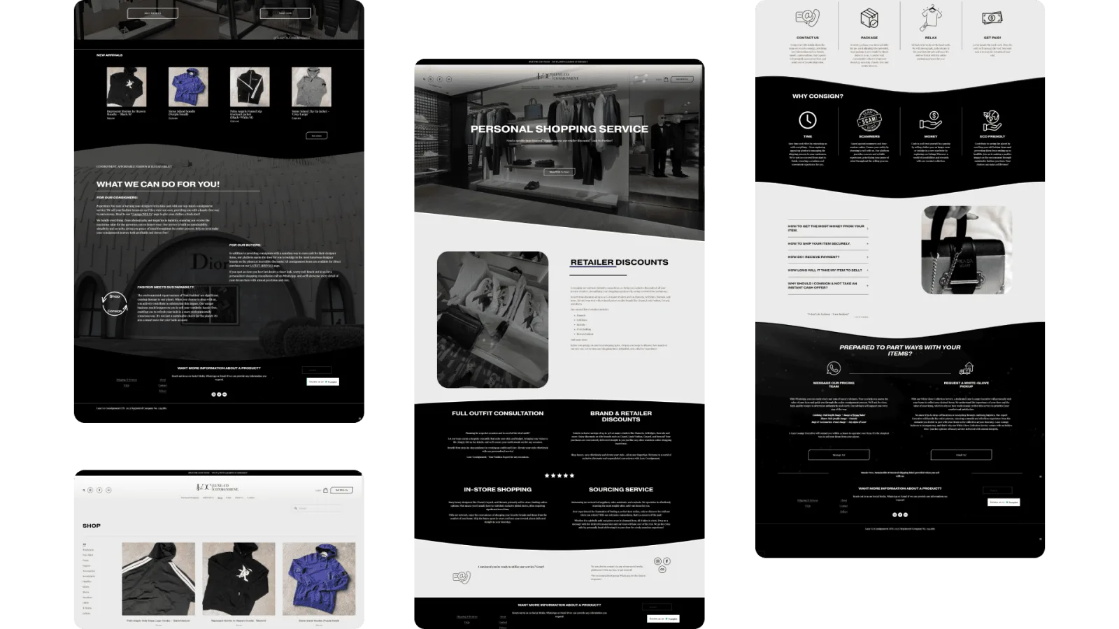 Luxe Co Consignment website
