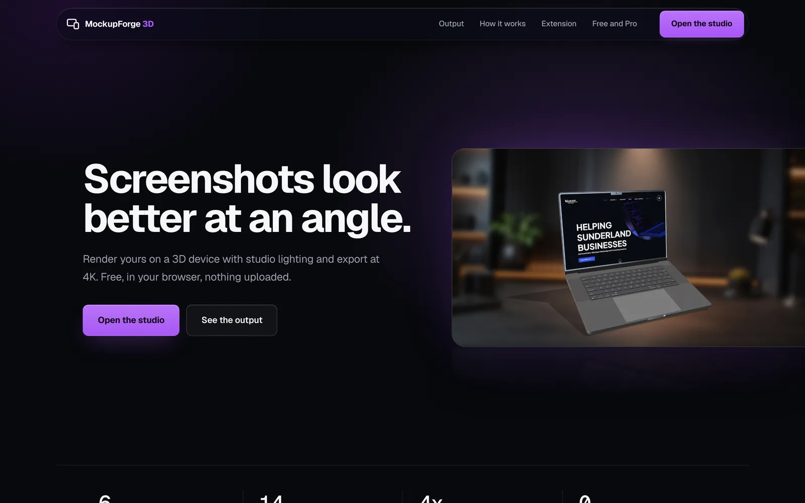 MockupForge 3D website