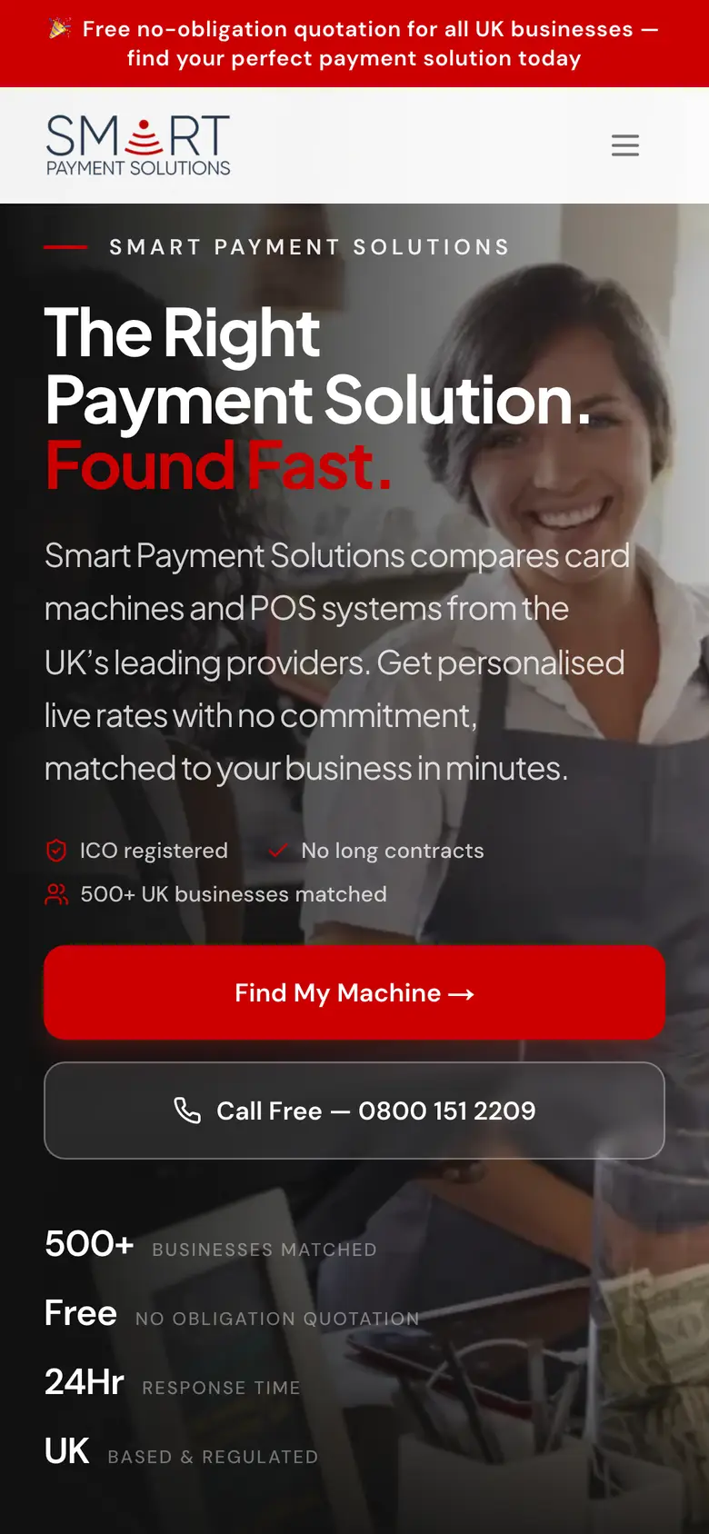 Smart Payment Solutions on a phone