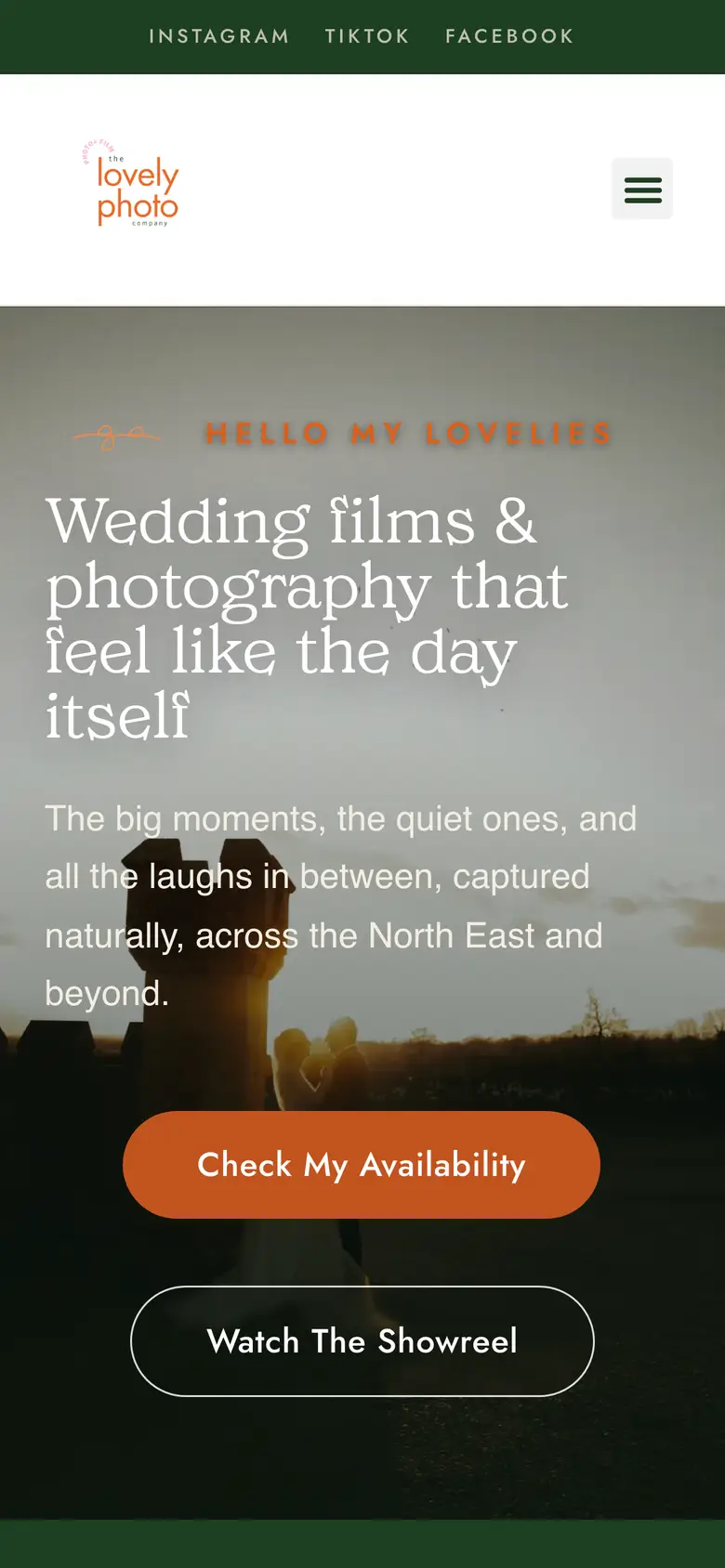 The Lovely Photo Company on a phone