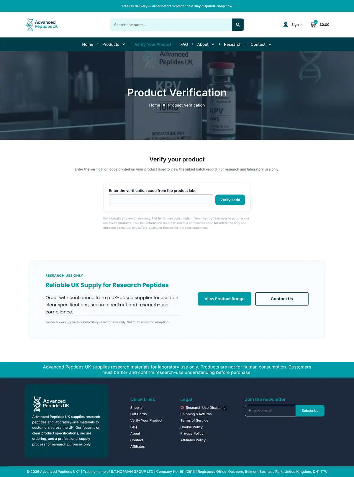 Advanced Peptides Verification on desktop