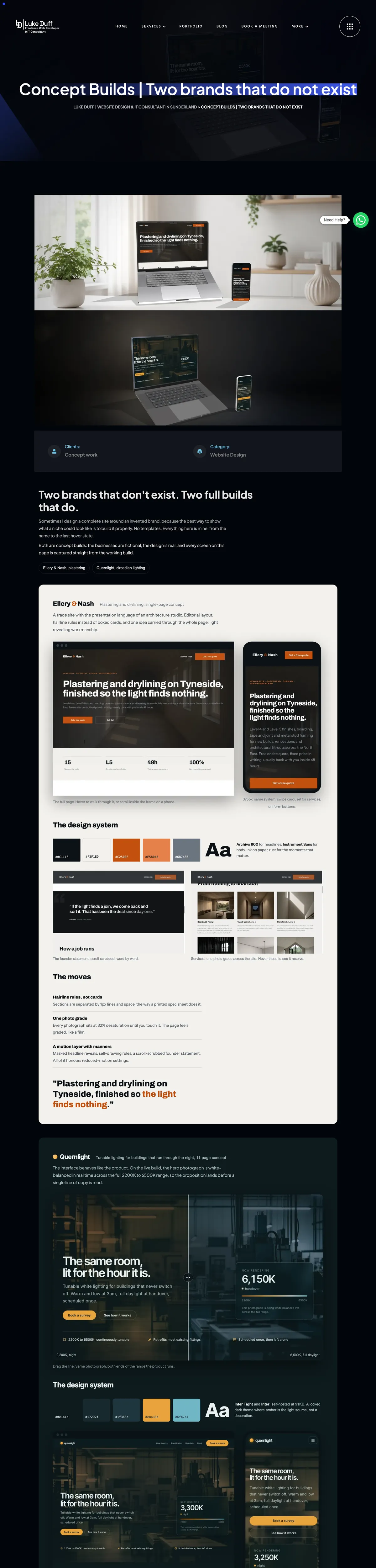 Concept Builds on desktop