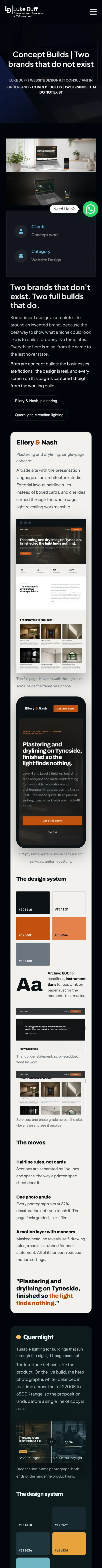 Concept Builds on a phone