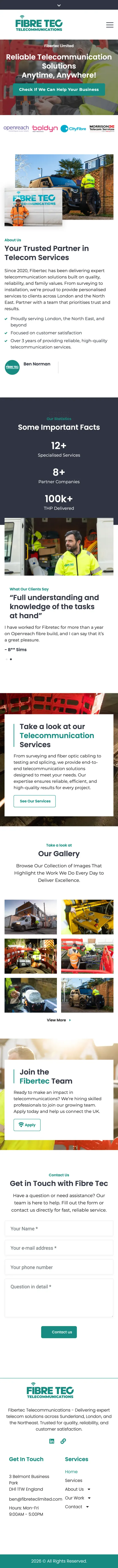 Fibre Tec on a phone