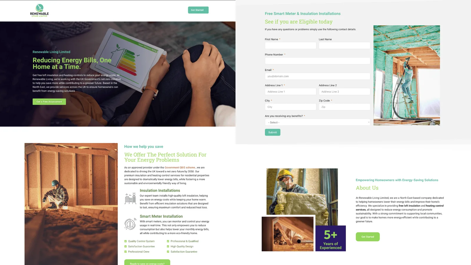 Renewable Living on desktop